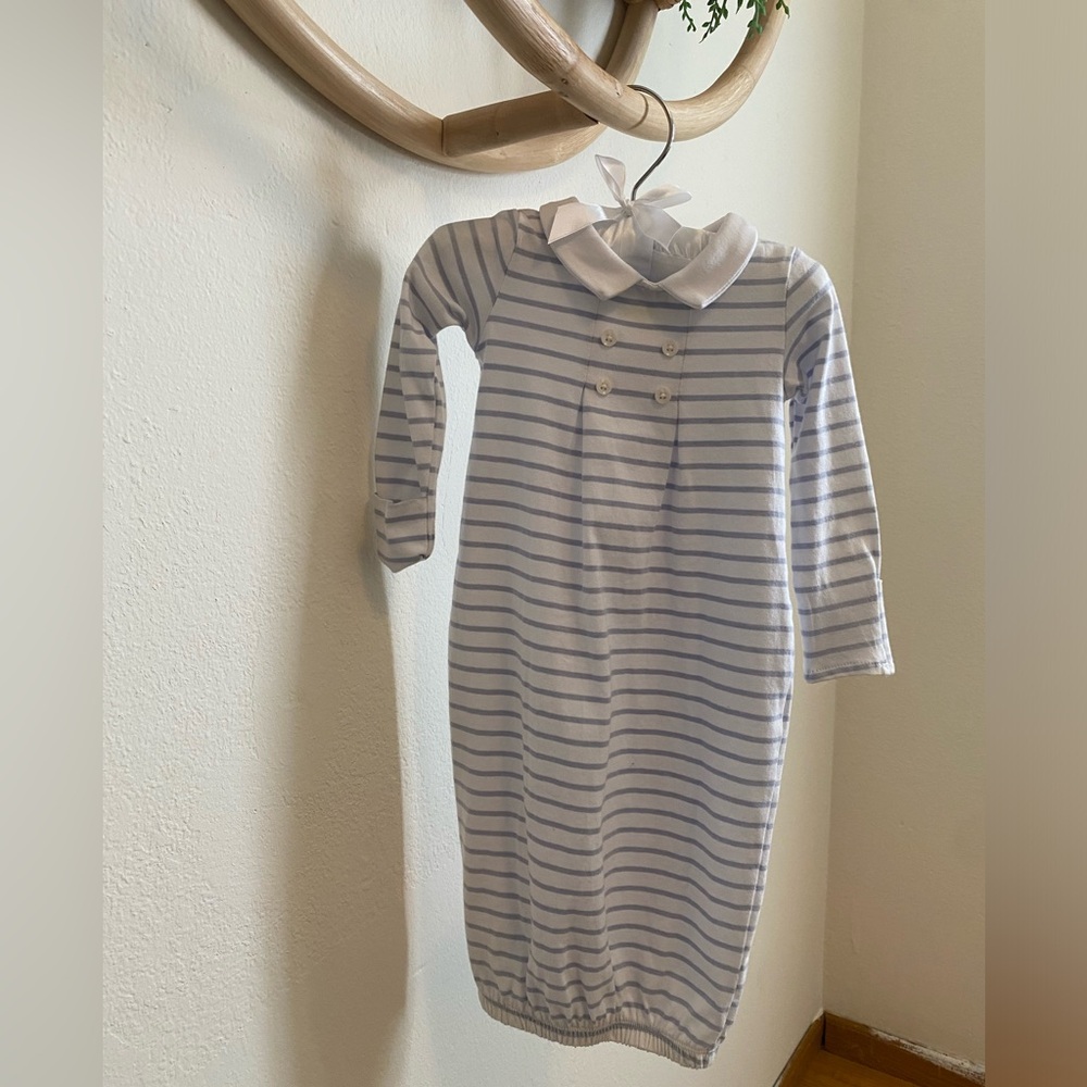 Edgehill Collection baby boy gown 0-6M
